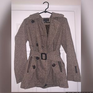 TAN TRENCH PEACOAT VERY WARM SIZE XSMALL